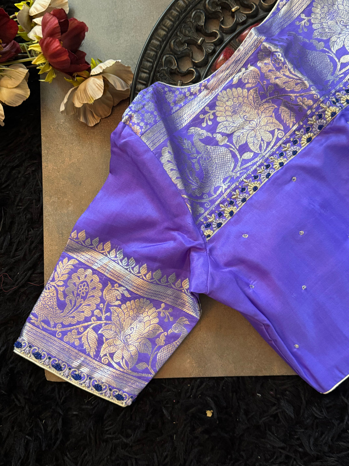 Lavender Venkatagiri Pure SIlk Handloom