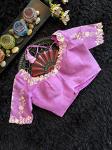 Lavender Embroidered Organza