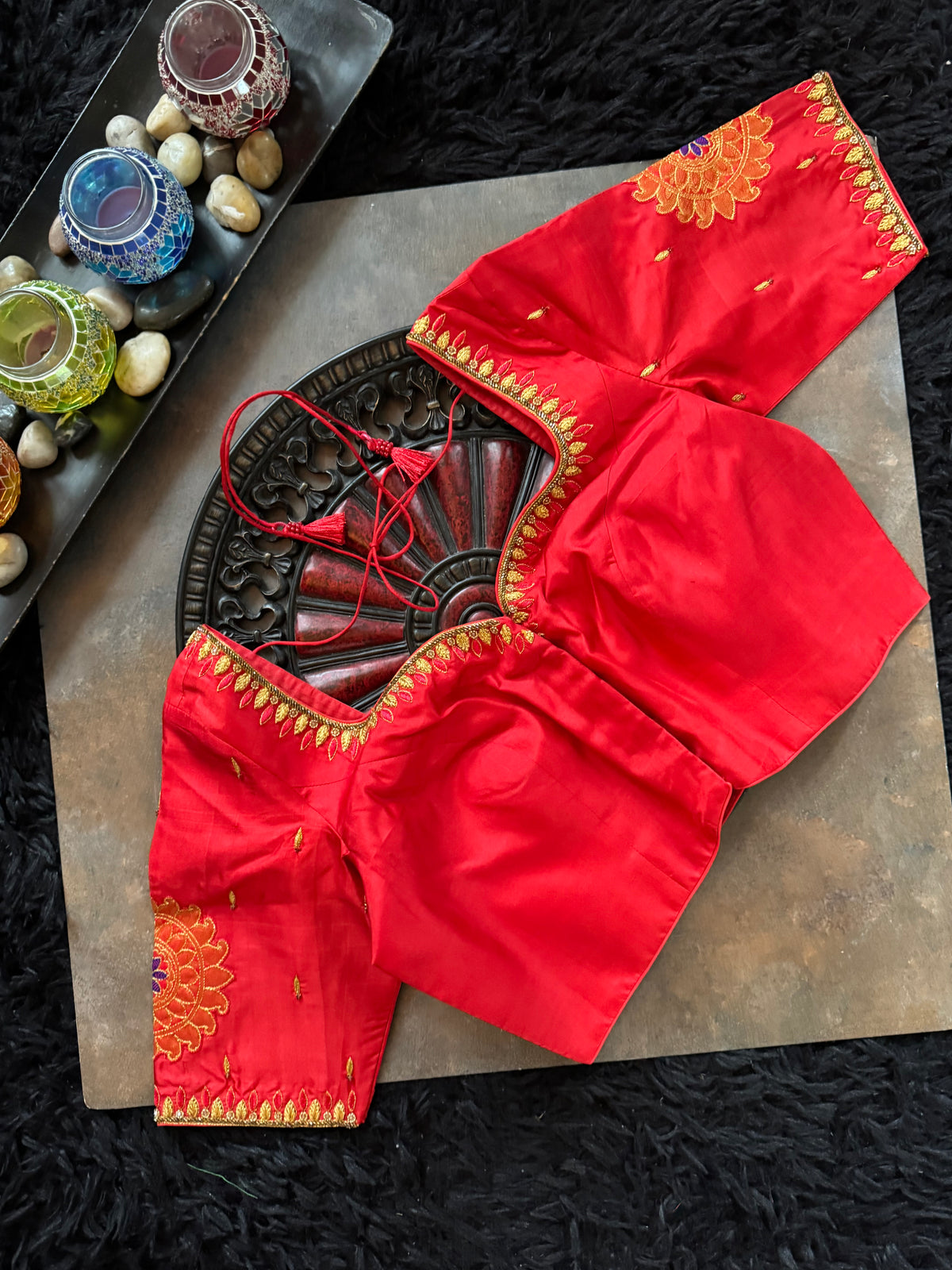 Red Maharani Paithani Handloom Pure Silk