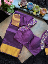 Purple Mangalgiri Pattu