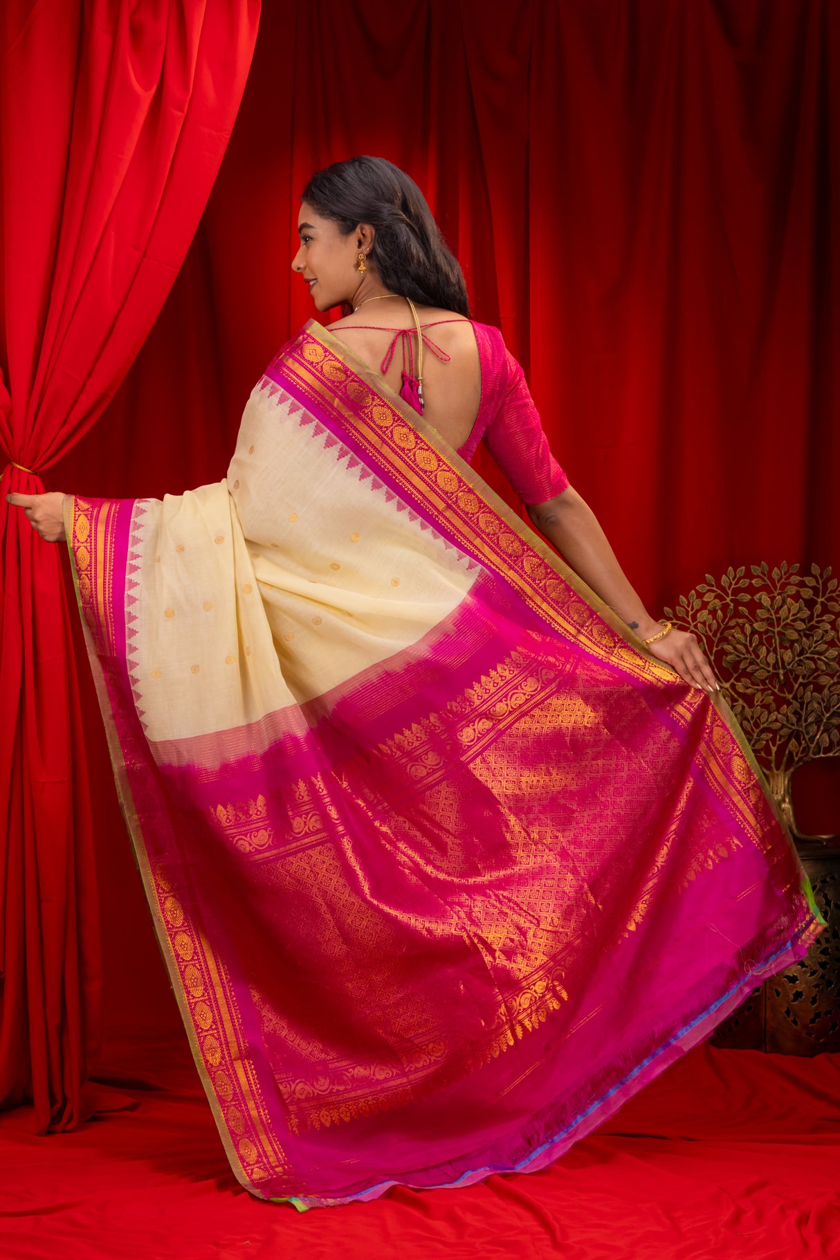  Gadwal Handloom Pure Silk Saree