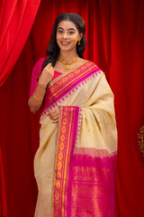  Gadwal Handloom Pure Silk Saree