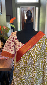 Kalamkari Chinuri Silk