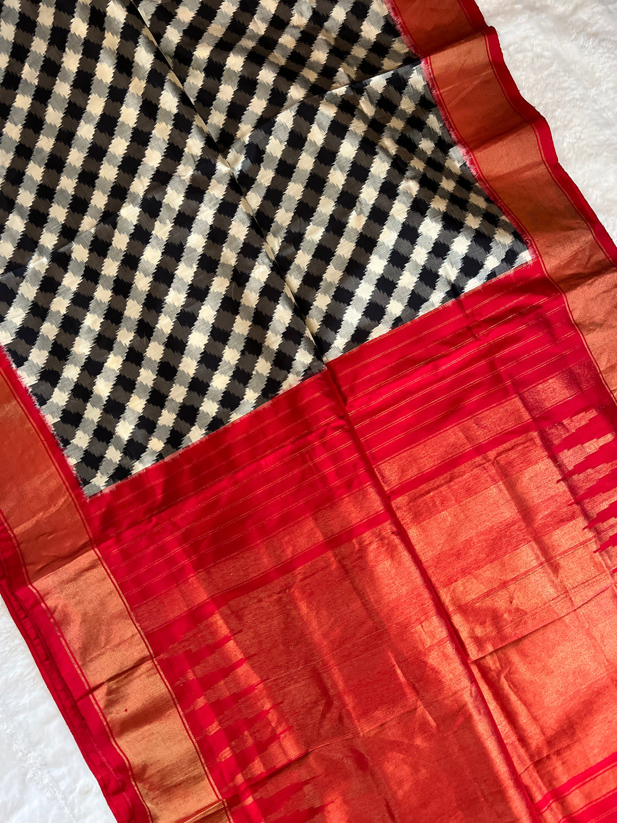 Double Ikkat Handloom Pure Silk  AUS