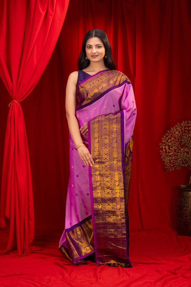  Gadwal Handloom Pure Silk Saree