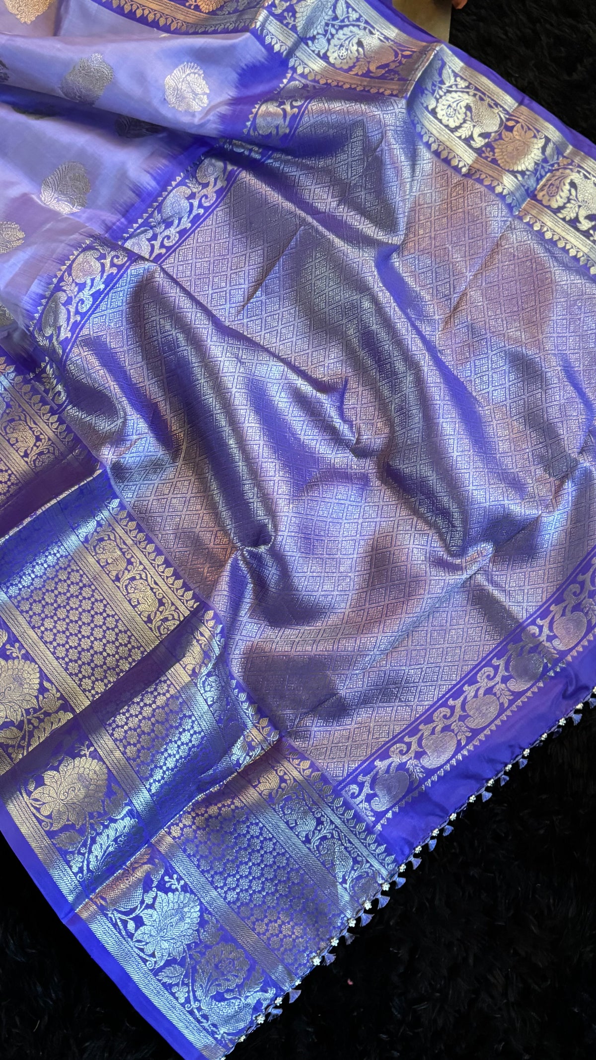 Lavender Venkatagiri Pure SIlk Handloom