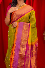  Gadwal Handloom Pure Silk Saree