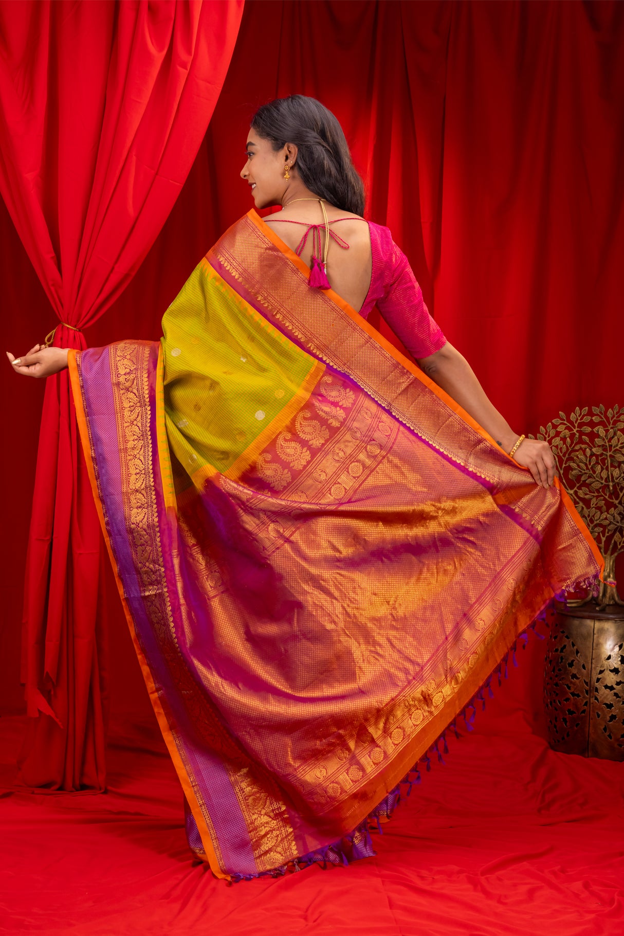  Gadwal Handloom Pure Silk Saree