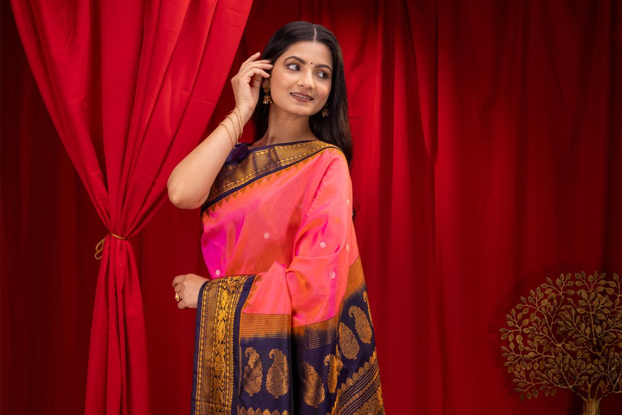  Gadwal Handloom Pure Silk Saree