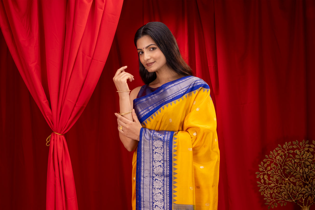  Gadwal Handloom Pure Silk Saree