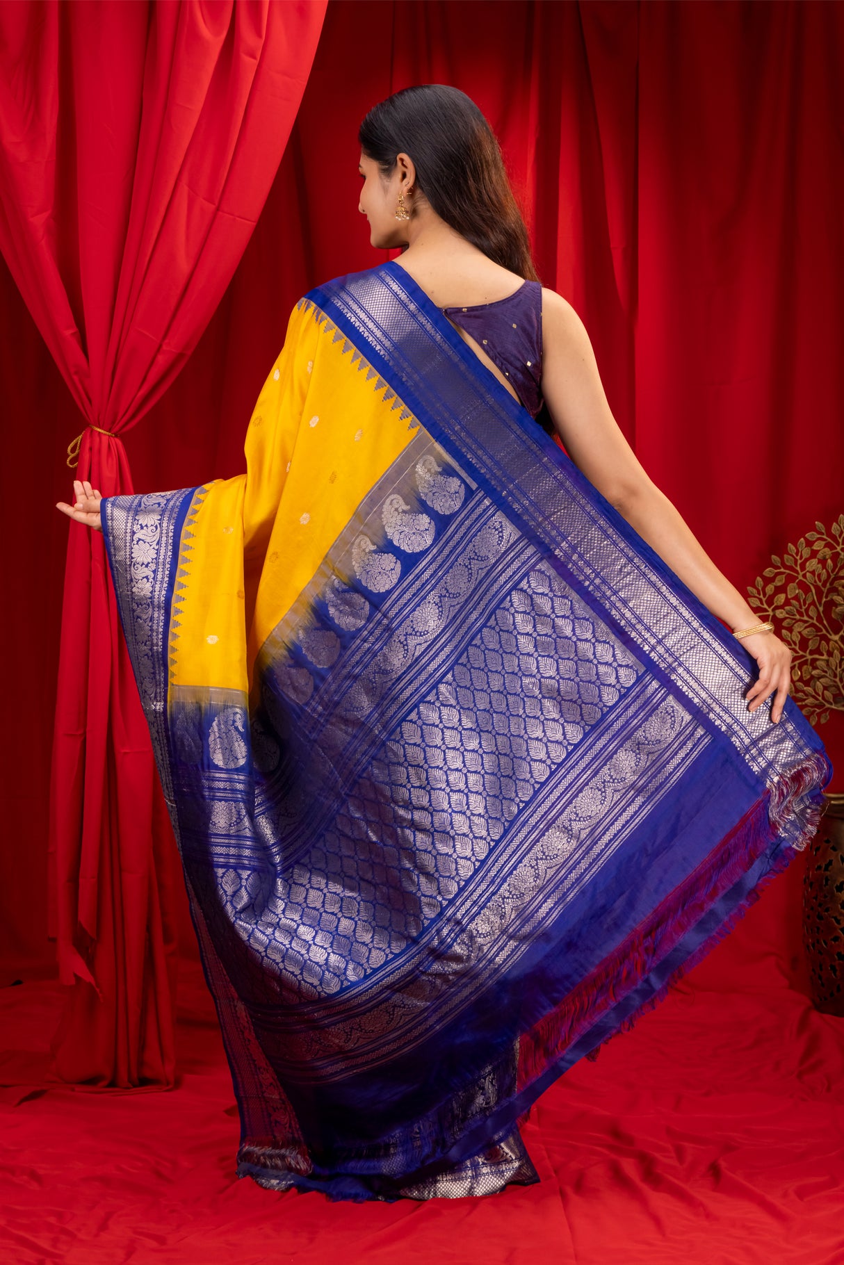  Gadwal Handloom Pure Silk Saree