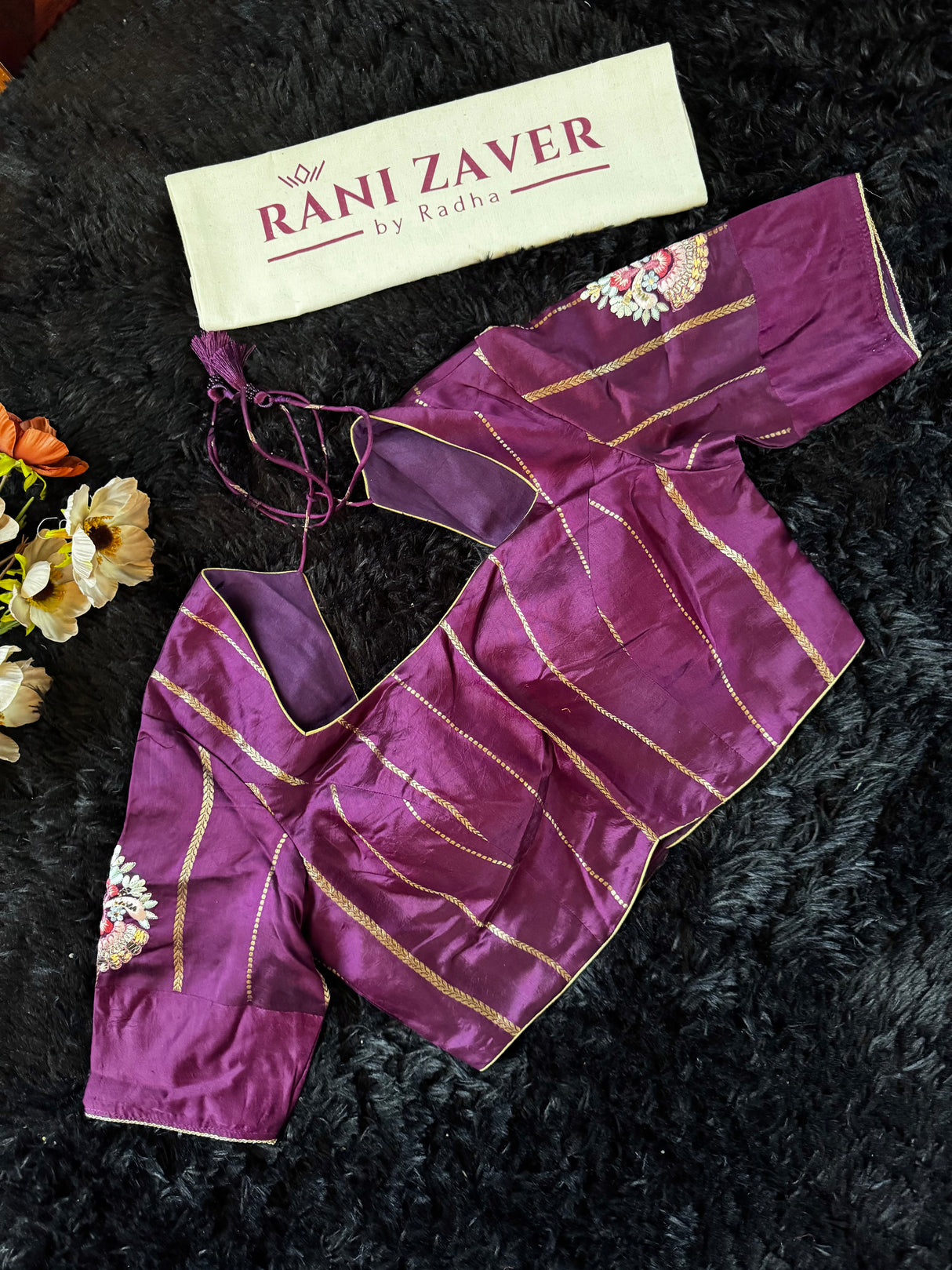 Plum Color Poona Silk