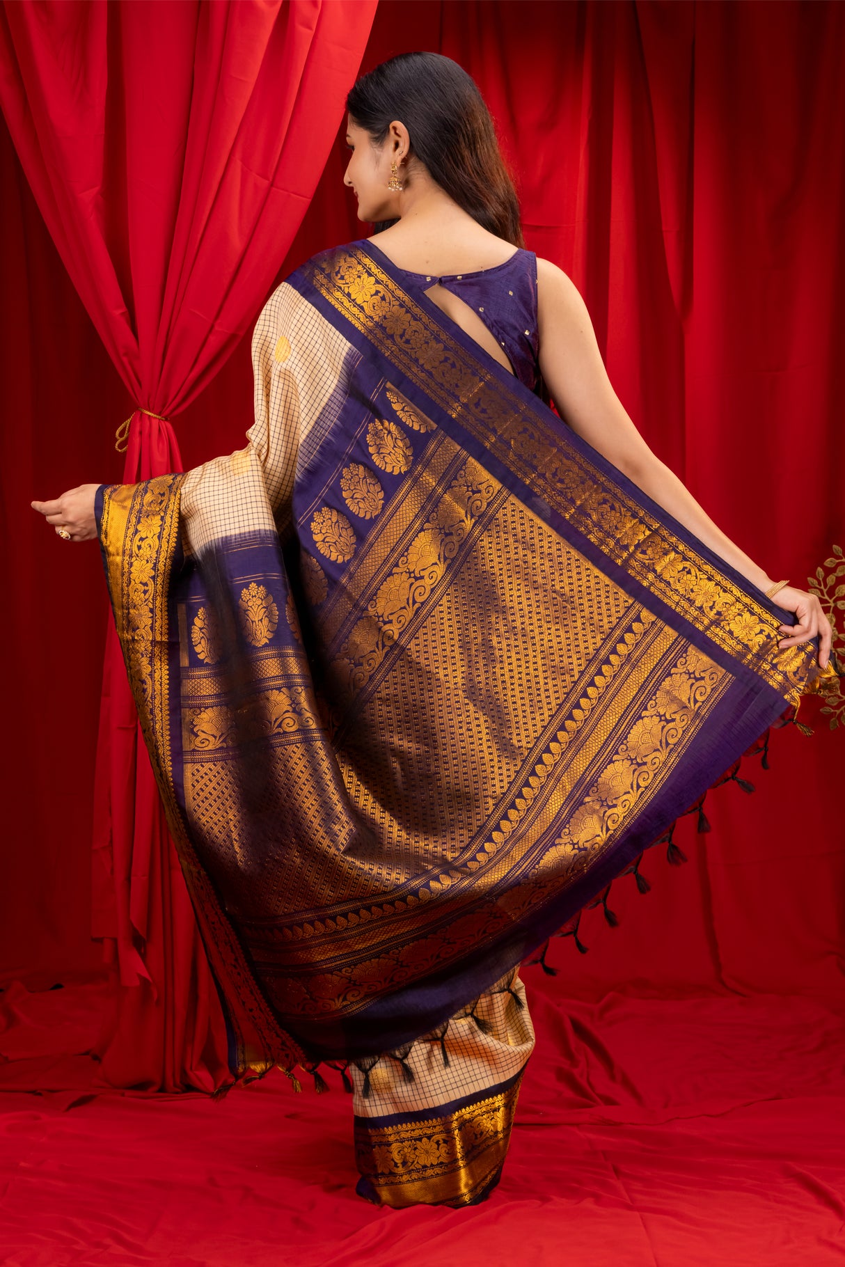  Gadwal Handloom Pure Silk Saree