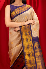  Gadwal Handloom Pure Silk Saree