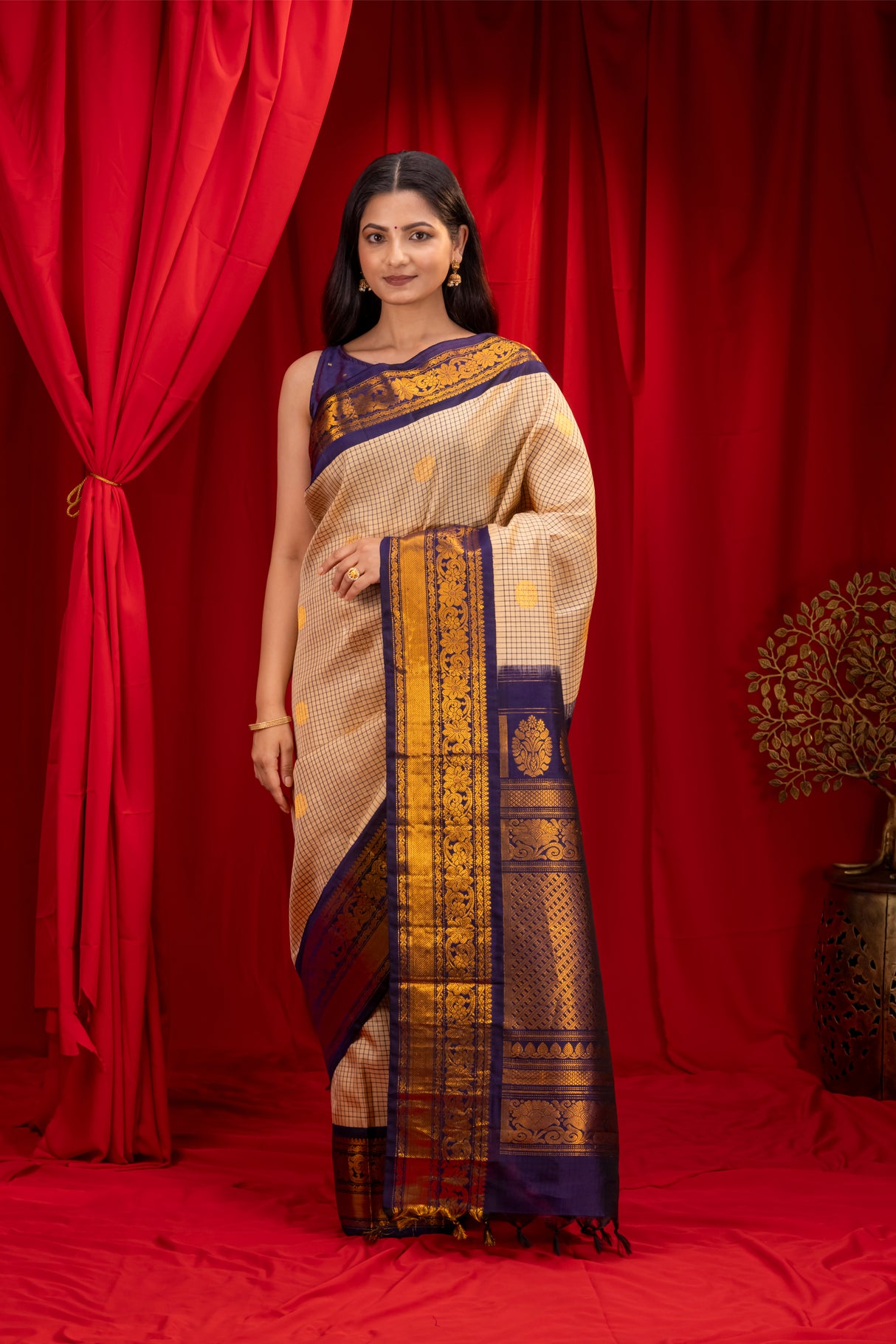  Gadwal Handloom Pure Silk Saree