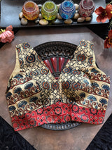 Ajrakh Modal V Neck Sleeveless Blouse 40