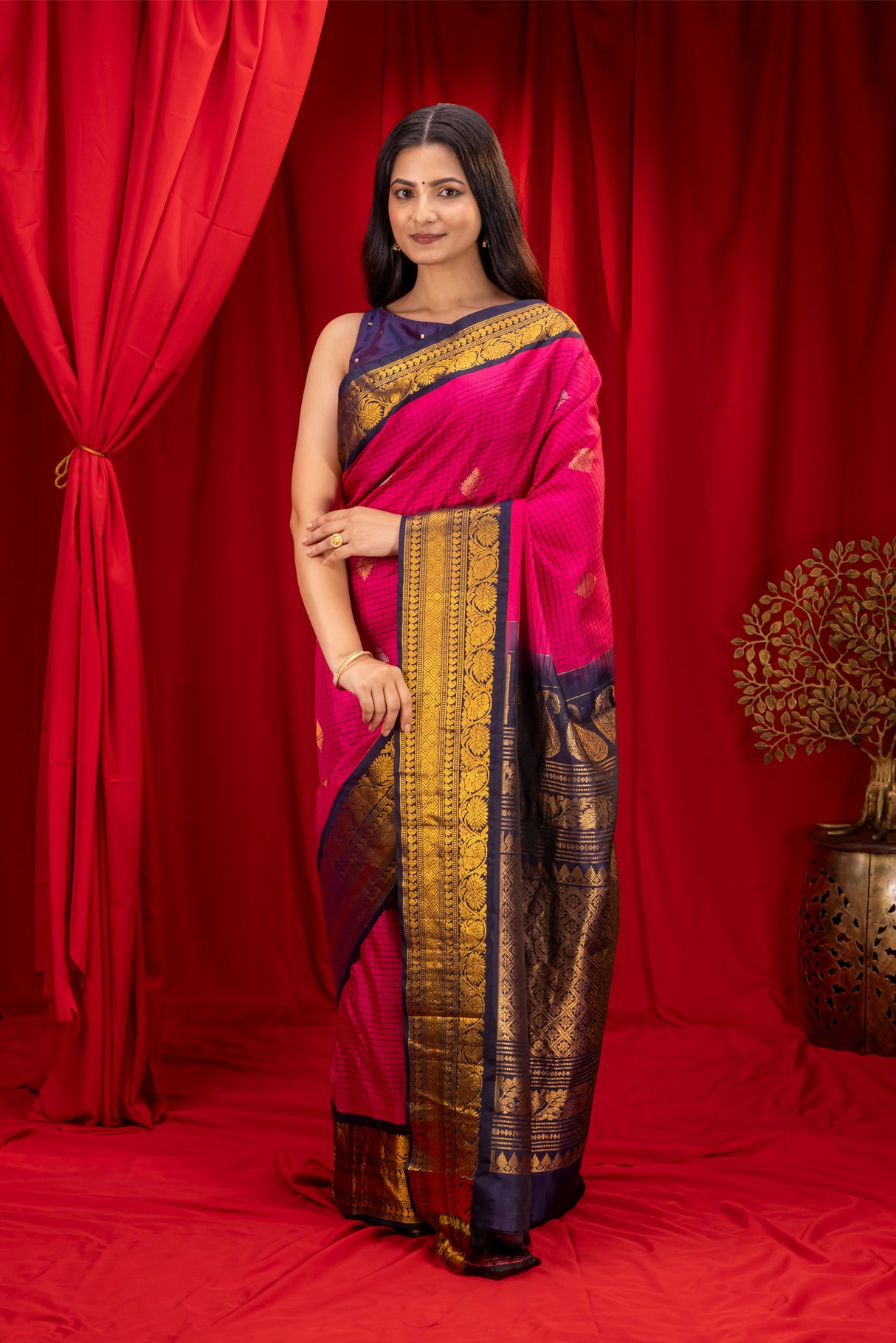  Gadwal Handloom Pure Silk Saree