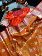 Rust Venkatagiri Pure SIlk Handloom