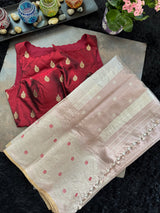 Chanderi Pattu With Blouse