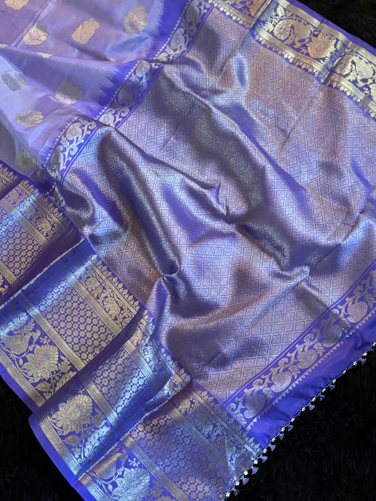 Lavender Venkatagiri Pure SIlk Handloom