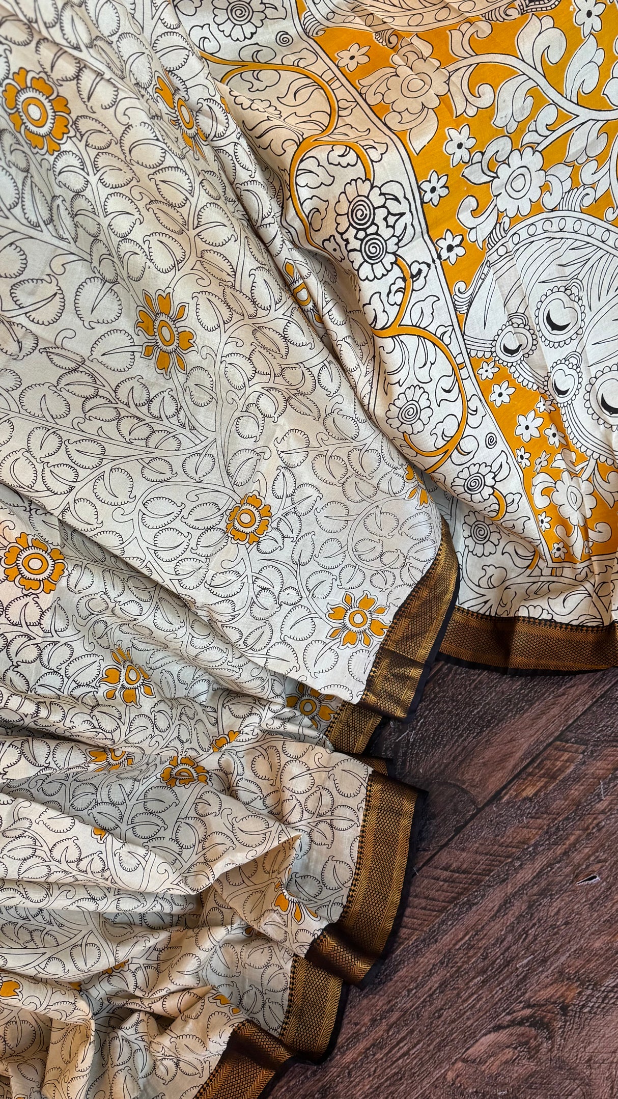 Kalamkari Chinuri Silk