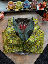 Ajrakh Modal V Neck Sleeveless Blouse 40