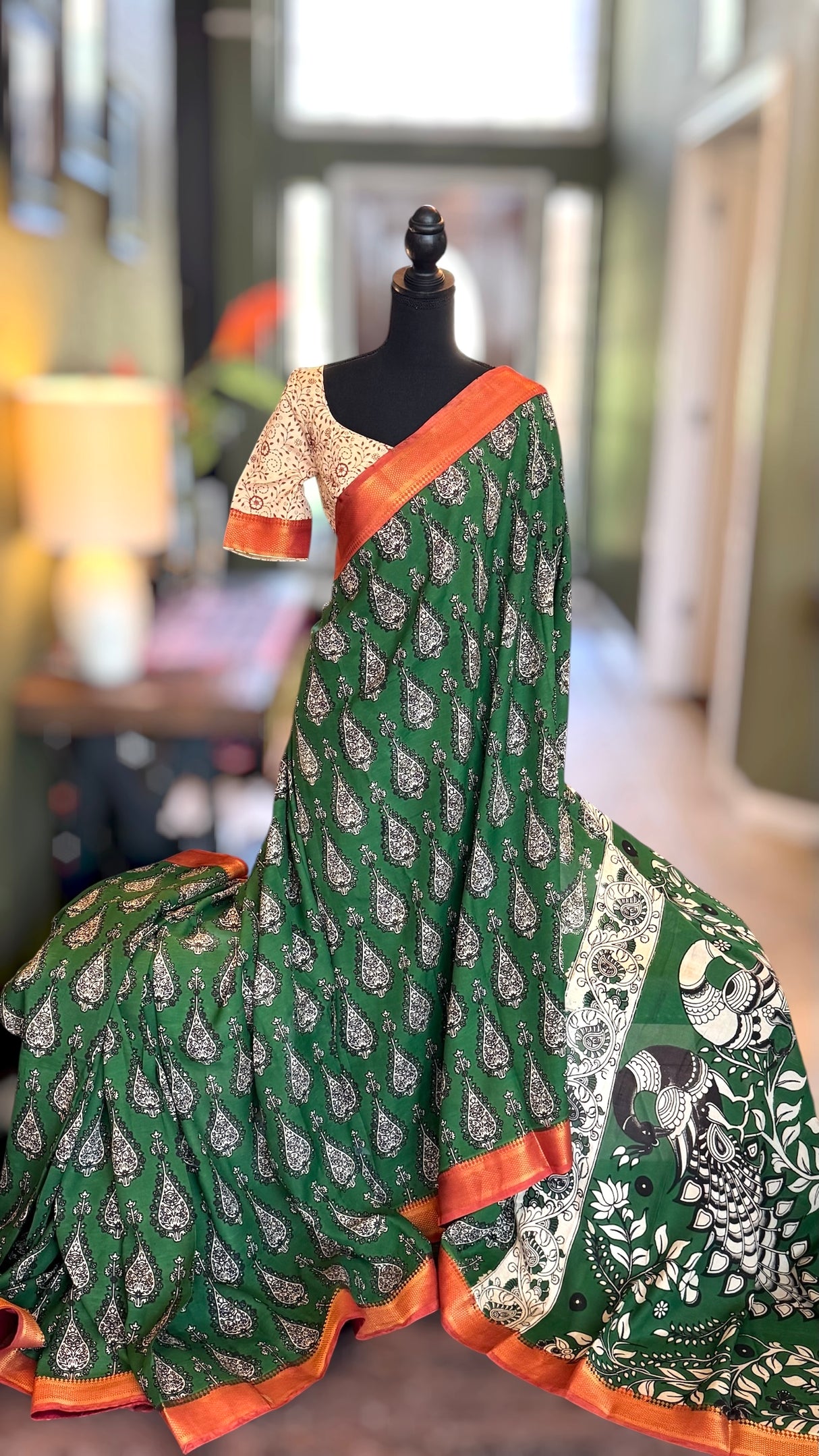 Kalamkari Chinuri Silk