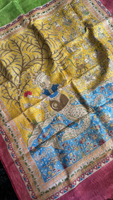 Mata Ni Pachedi - Green - Tussar Silk