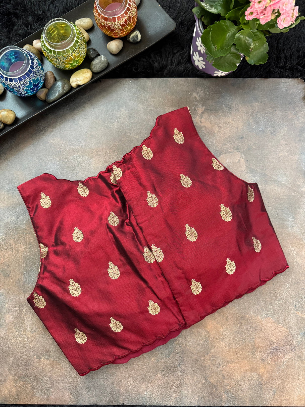 Chanderi Pattu With Blouse