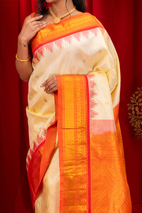 Gadwal Handloom Pure Silk Saree