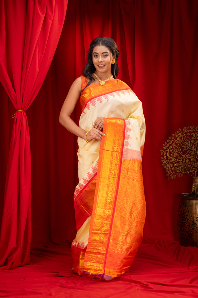 Gadwal Handloom Pure Silk Saree