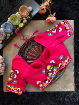Fuchsia Hand Embroidered Blouse 36