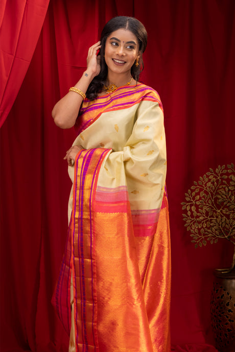  Gadwal Handloom Pure Silk Saree