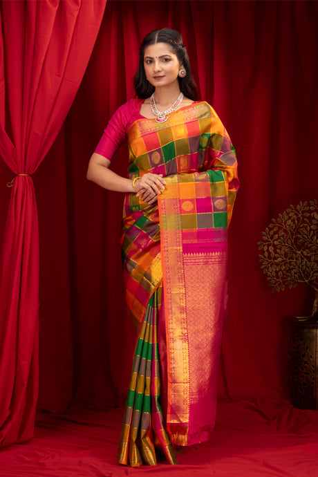  Gadwal Handloom Pure Silk Saree