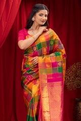  Gadwal Handloom Pure Silk Saree