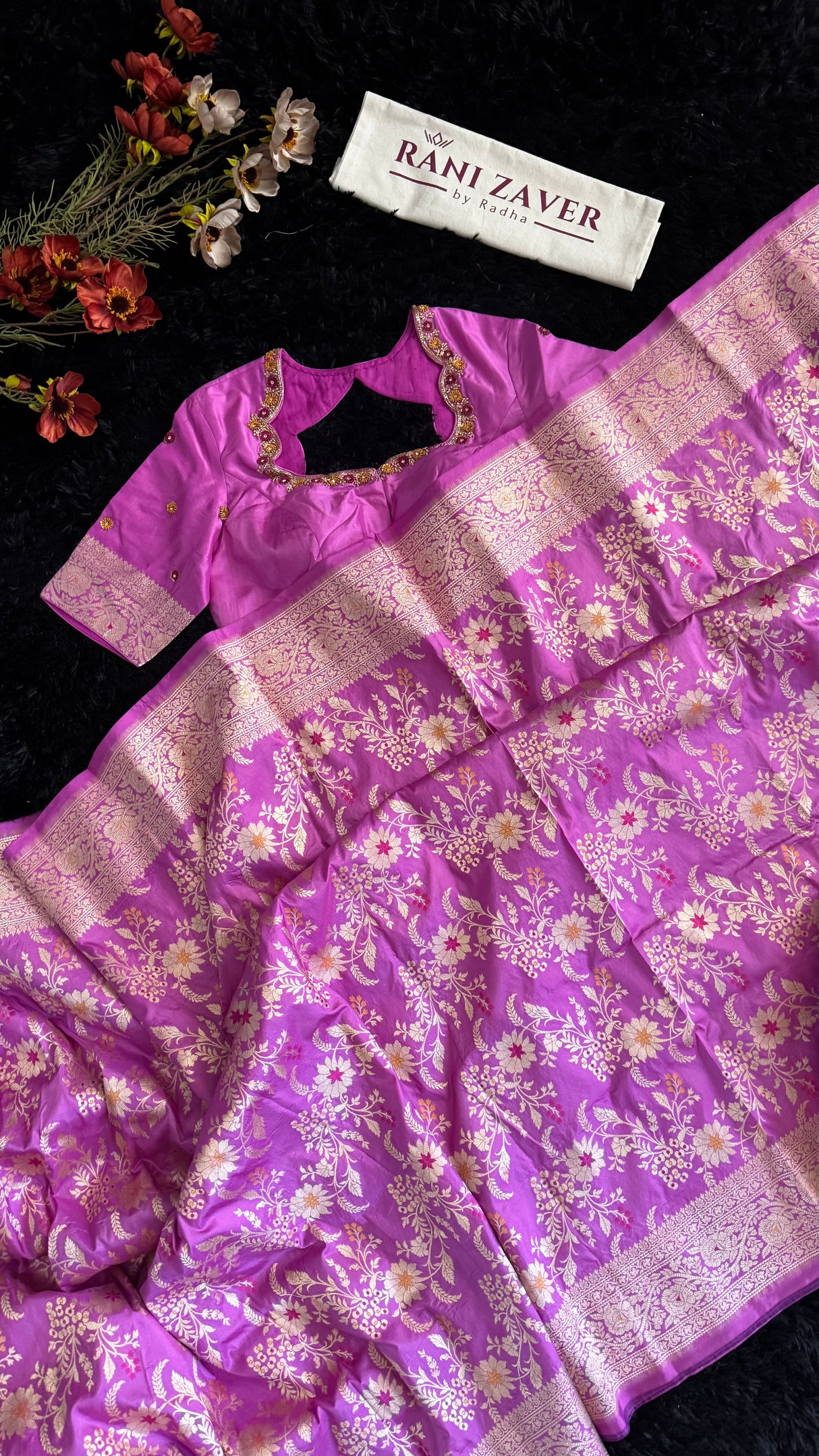 Pink Pure Banaras Katan Silk