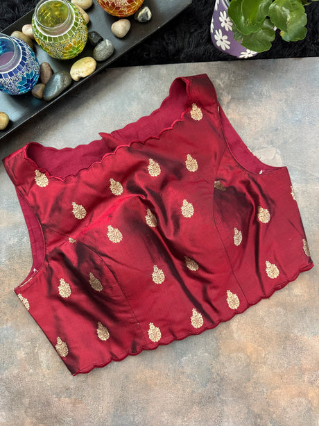 Chanderi Pattu With Blouse