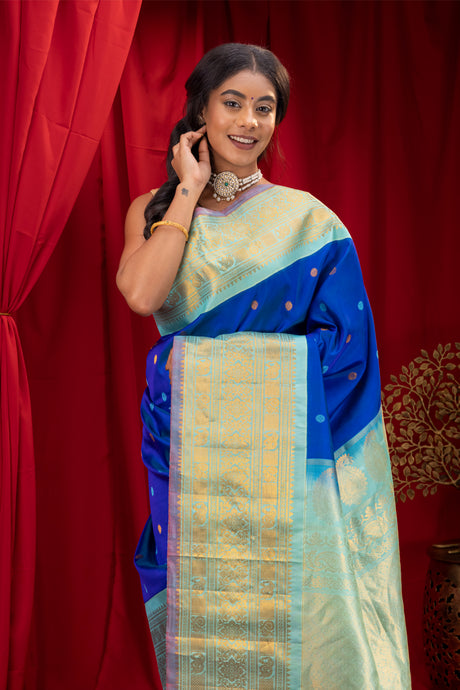  Gadwal Handloom Pure Silk Saree