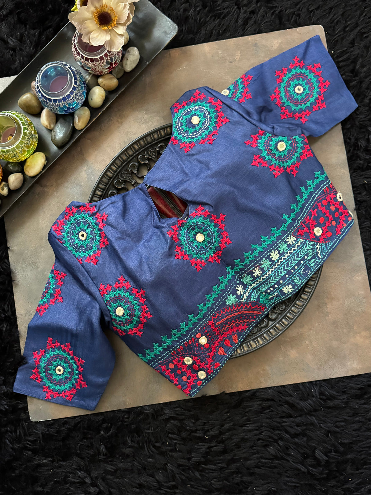 Blue Gachi Lambani Kutch Work