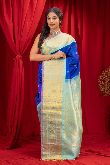  Gadwal Handloom Pure Silk Saree