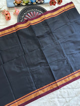 Black Olive Nath Embroidered Khun Saree Set