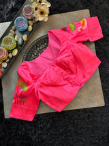 Pink Handloom Paithani Pure Silk