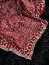 Georgette Red Ajrak Print Kareena Kapoor Saree