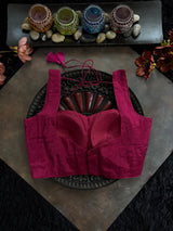 Fuchsia Tissue Sleeveless Blouse 36