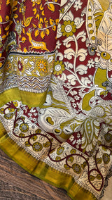 Kalamkari Chinuri Silk