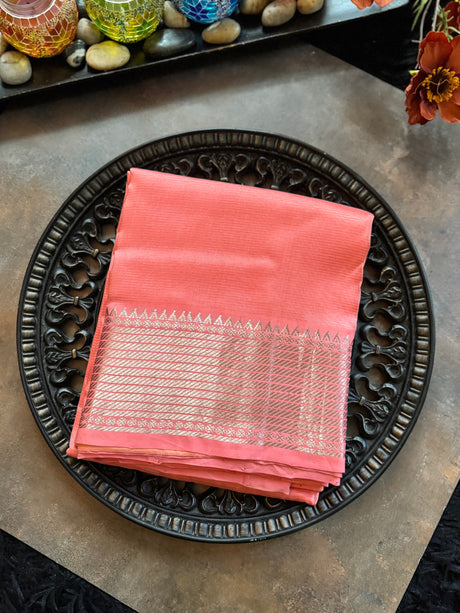 Peach Mangalagiri Pattu