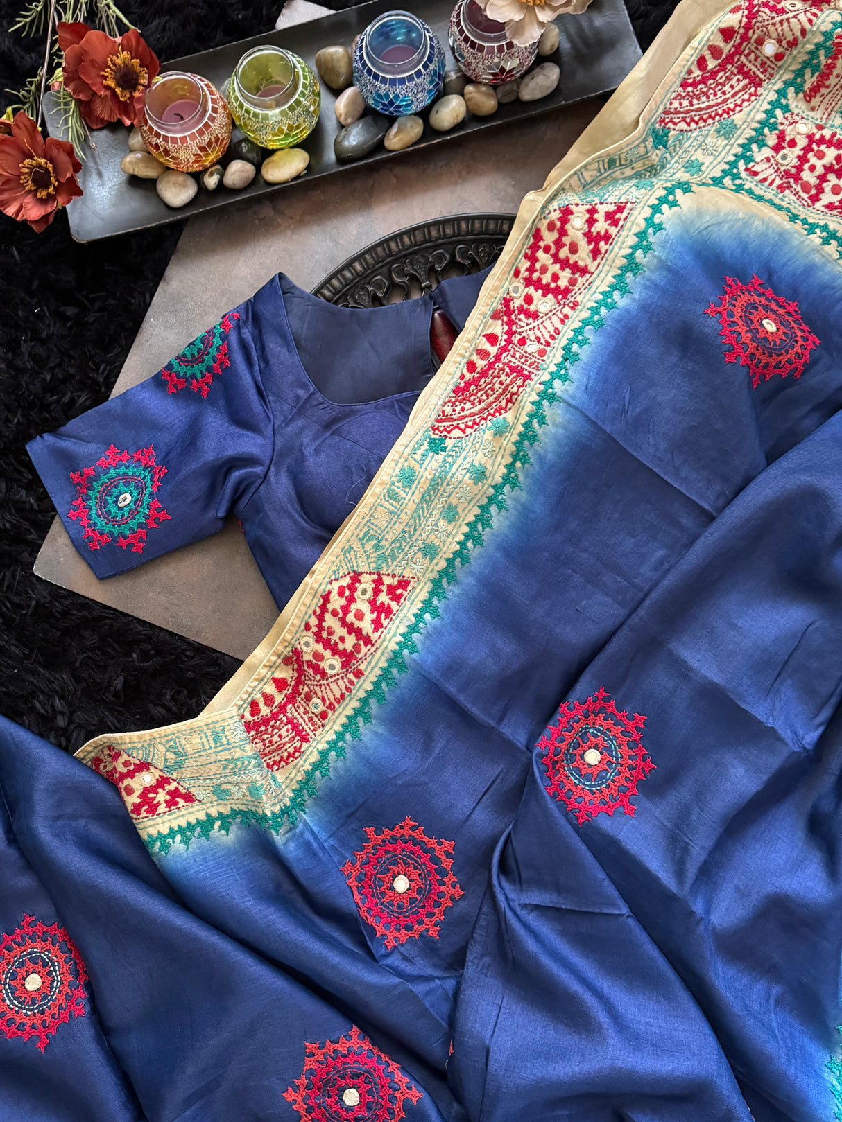 Blue Gachi Lambani Kutch Work