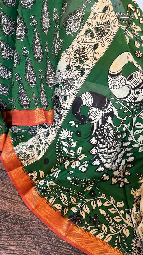 Kalamkari Chinuri Silk