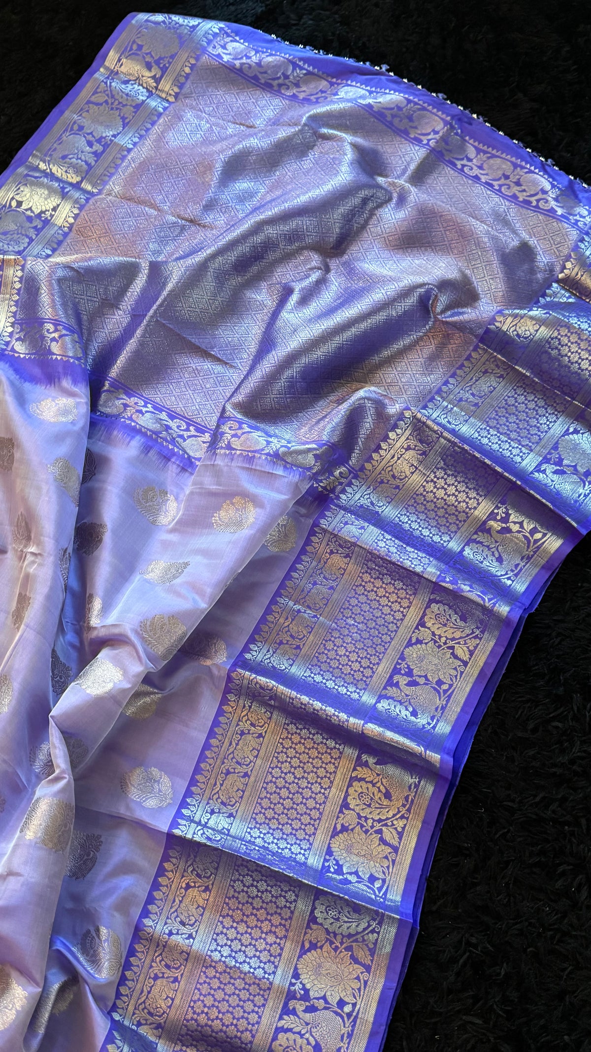 Lavender Venkatagiri Pure SIlk Handloom