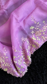 Lavender Embroidered Organza